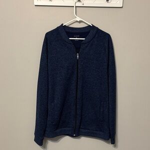 Van Heusen Navy Blue Zip-Up Jacket